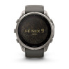 Garmin Fenix 9 Pro 51 мм Solar inReach Titanium with Pebble Gray/Silver Gray Silicone Band (010-04339-00)