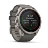 Garmin Fenix 9 Pro 51 мм Solar inReach Titanium with Pebble Gray/Silver Gray Silicone Band (010-04339-00)