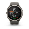 Garmin Fenix 9 Pro 51 мм Solar inReach Titanium with Pebble Gray/Silver Gray Silicone Band (010-04339-00)