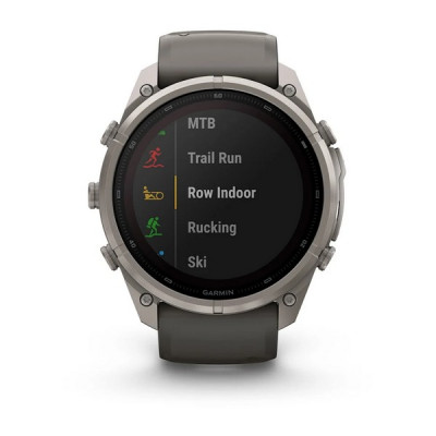 Garmin Fenix 9 Pro 51 мм Solar inReach Titanium with Pebble Gray/Silver Gray Silicone Band (010-04339-00)