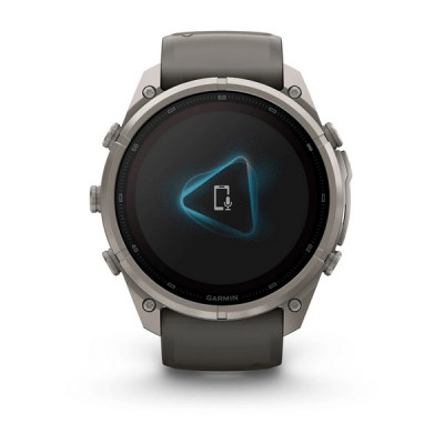 Garmin Fenix 9 Pro 51 мм Solar inReach Titanium with Pebble Gray/Silver Gray Silicone Band (010-04339-00)
