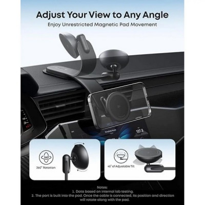 Автомобильное зарядное устройство Anker Magnetic Wireless Car Charger 15W (B2216H11)