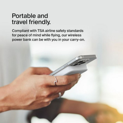 Внешний аккумулятор Belkin BoostCharge Pro Magnetic Power Bank 8000mAh (BPD007btWH) White