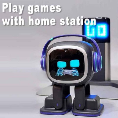 Умный робот EMO Go Home AI Desktop Pet Robot + беспроводная станция GO HOME (White)