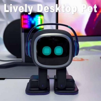 Умный робот EMO Go Home AI Desktop Pet Robot + беспроводная станция GO HOME (White)