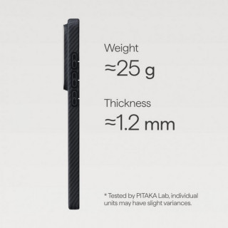 Чехол Pitaka Edge Case для Samsung Galaxy S26 Ultra (KS2601U) 600D Black/Grey (Twill)