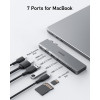 Хаб Anker 547 USB-C Hub 7-in-2 для MacBook (A8354HA1) Silver