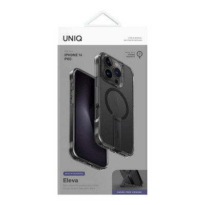 Чехол Uniq Eleva MagSafe для iPhone 16 Pro Black с подставкой (IP6.3P(2024)-ELEVAMBLK)