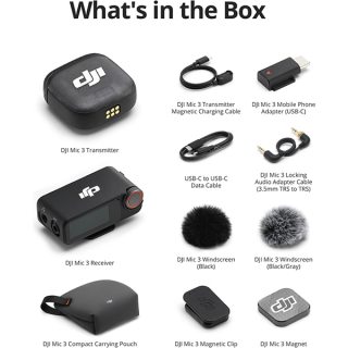 Беспроводной микрофон DJI Mic 3 (1 TX + 1 RX)