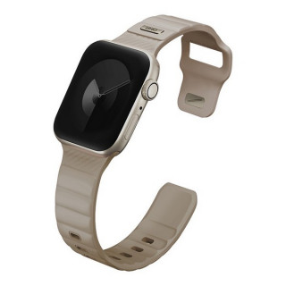 Ремешок Uniq Stride FKM Rubber для Apple Watch 41/40/38 мм светлый хаки (Pale Khaki) (41MM-STRIPKHA)