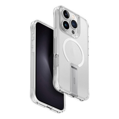 Чехол Uniq Eleva MagSafe для iPhone 16 Pro Clear с подставкой (IP6.3P(2024)-ELEVAMCLR)