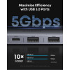 Хаб Anker Nano 7-in-1 USB-C Hub (A83D2HA1) Silver