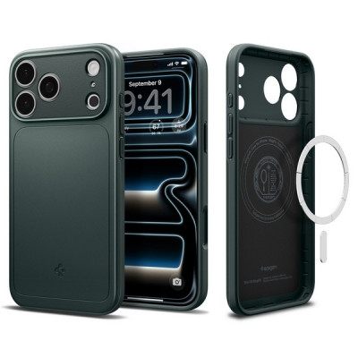 Чехол Spigen Thin Fit MagFit для iPhone 18 Pro / 17 Pro (ACS12145) Abyss Green