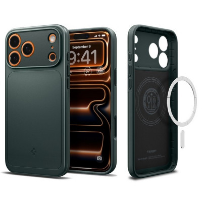 Чехол Spigen Thin Fit MagFit для iPhone 18 Pro / 17 Pro (ACS12145) Abyss Green