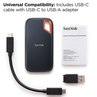 Внешний SSD SanDisk 2TB Extreme Portable SSD V2 до 1050 MB/s