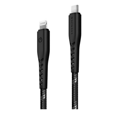 Кабель EnergEA NyloFlex USB-С/Lightning MFi C94 30cm Black (CBL-NFCL-BLK030)