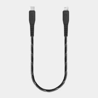 Кабель EnergEA NyloFlex USB-С/Lightning MFi C94 30cm Black (CBL-NFCL-BLK030)