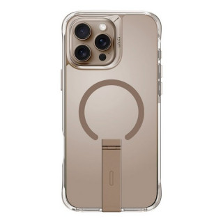 Чехол Uniq Eleva MagSafe для iPhone 16 Pro Taupe Gold с подставкой (IP6.3P(2024)-ELEVAMTGLD)