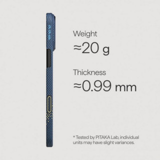 Чехол Pitaka Ultra-Slim Case для iPhone 17 Pro (KI1705MP) Milky Way Galaxy