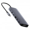 Хаб Anker USB-C Hub 14-in-1 Triple Display (A8389HA1) Gray