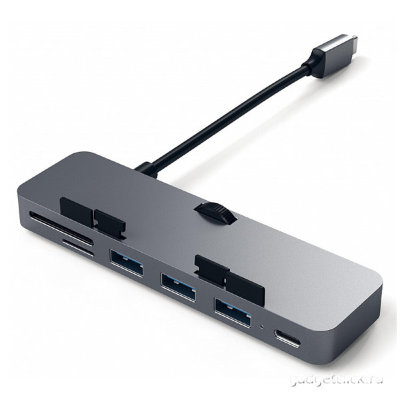 USB-концентратор Satechi Aluminum Type-C Clamp Hub Pro (ST-TCIMHM)