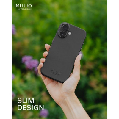 Чехол Mujjo Leather Mag Case для iPhone 17 (MUJJO-CL-060-BS) Basalt