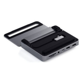 Док-станция Satechi Aluminum Stand Hub для iPad Pro (ST-TCSHIPM) Space Gray