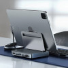 Док-станция Satechi Aluminum Stand Hub для iPad Pro (ST-TCSHIPM) Space Gray