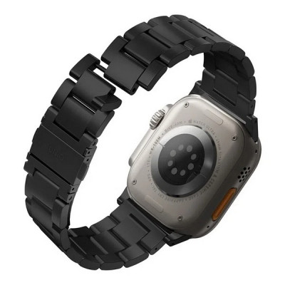 Ремешок Uniq OSTA Stainless Strap для Apple Watch 49/45/44/42 мм (49MM-OSTABLK), черный