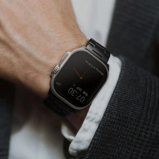 Ремешок Uniq OSTA Stainless Strap для Apple Watch 49/45/44/42 мм (49MM-OSTABLK), черный