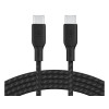 Кабель Belkin Boost Charge Braided USB-C - USB-C, 2 м, нейлон, черный (CAB014bt2MBK)