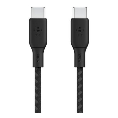 Кабель Belkin Boost Charge Braided USB-C - USB-C, 2 м, нейлон, черный (CAB014bt2MBK)