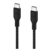 Кабель Belkin Boost Charge Braided USB-C - USB-C, 2 м, нейлон, черный (CAB014bt2MBK)