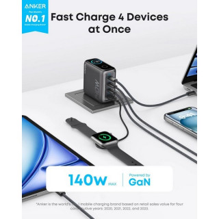 Зарядное устройство Anker Zolo Charger 140W 4-port with USB-C Cable (B26973Z1)
