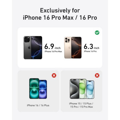 Защитное стекло для камеры Anker Camera Lens Protector для iPhone 16 Pro/16 Pro Max (Pack of 2) A720GH6A