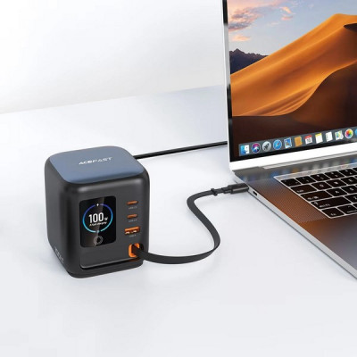 Сетевое зарядное устройство Acefast Z10 Desktop Power Station 100W 3xUSB-C&USB-A (AF-Z10-BK) Black