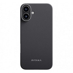 Чехол Pitaka Ultra-Slim Case для iPhone 16 (KI1601A) Black/Grey (Twill)