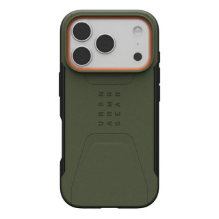 Чехол UAG Civilian для iPhone 17 Pro 6.3" (114545117297) Olive/Orange
