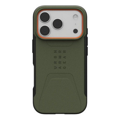 Чехол UAG Civilian для iPhone 17 Pro 6.3" (114545117297) Olive/Orange