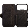 Чехол книжка/бумажник из кожи Vaja Wallet для iPhone 17 Pro Max 6.9" V-Mag Floater Black