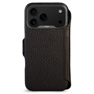 Чехол книжка/бумажник из кожи Vaja Wallet для iPhone 17 Pro Max 6.9" V-Mag Floater Black