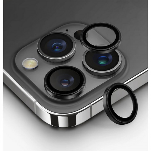 Защитное стекло для камеры Uniq OPTIX Camera Lens AluGuard для iPhone 16 Pro/16 Pro Max (IP6.3P-6.9P(2024)-ALENSBLK) Black