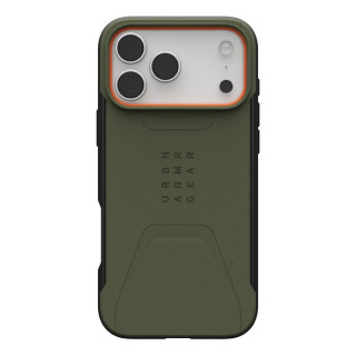 Чехол UAG Civilian для iPhone 17 Pro Max 6.9" (114546117297) Olive/Orange