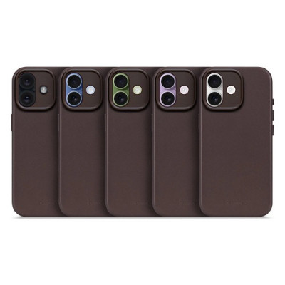 Чехол Decoded Leather Back Cover Mag Case для iPhone 17 (D26IPO17BC1CN) Chocolate Brown