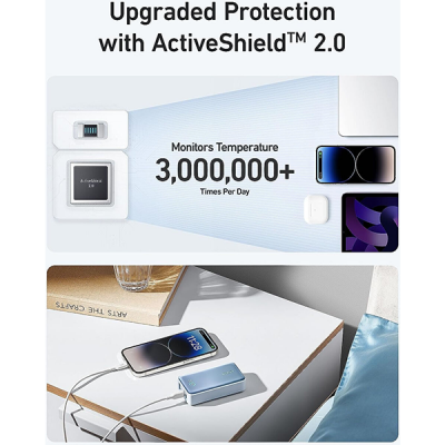 Внешний аккумулятор Anker 533 Power Bank 10000 мАч (A1256H11) черный
