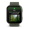 Garmin Venu X1 темно зеленый с титановой задней крышкой и зеленым нейлоновым ремешком (010-02980-01/010-02980-03)