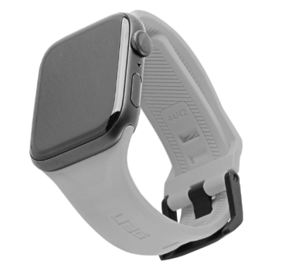 Силиконовый ремешок UAG Scout Strap для Apple Watch 42/44 мм серебристый
