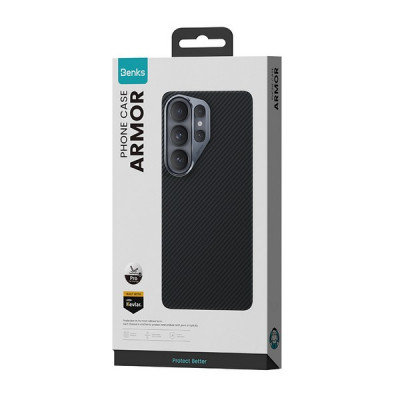 Чехол Benks ArmorPro Case built with Kevlar 600D для Samsung Galaxy S26 Plus (C.K.FL.SA.BK.G049) Black