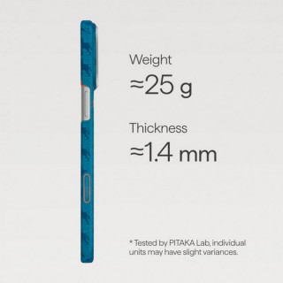 Чехол Pitaka Happiness Rides Ultra-Slim Case для iPhone 17 Pro 6.3" (HR1702P) Indigo
