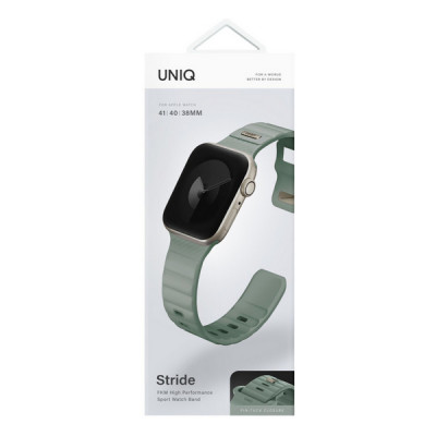 Ремешок Uniq Stride FKM Rubber для Apple Watch 38/41/40 мм Iceplant Green (41MM-STRIIGRN)